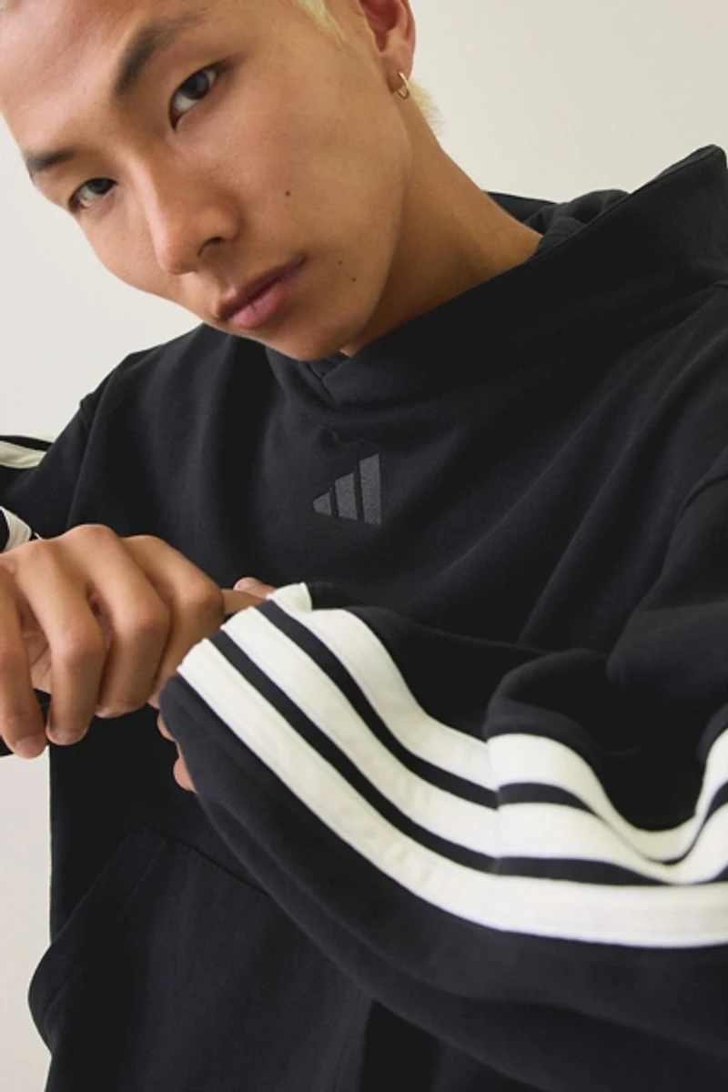 adidas Kit 3-Stripe Hoodie Sweatshirt