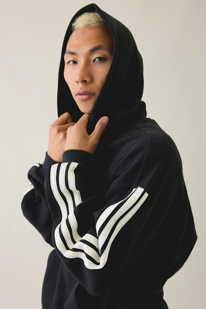 adidas Kit 3-Stripe Hoodie Sweatshirt