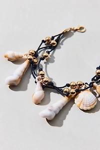 Capri Shell Charm Layered Bracelet
