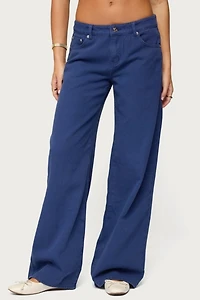 Edikted Daytime Low Rise Baggy Jeans