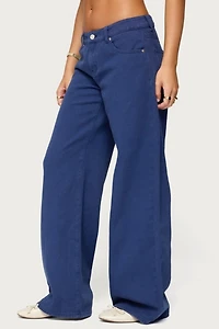 Edikted Daytime Low Rise Baggy Jeans