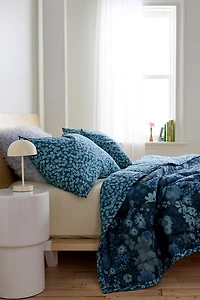 Marti Floral Reversible Lightweight Cotton Quilt