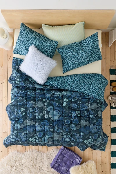Marti Floral Reversible Lightweight Cotton Quilt