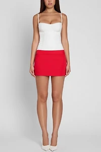 LEAU Classic Column Micro Mini Skirt