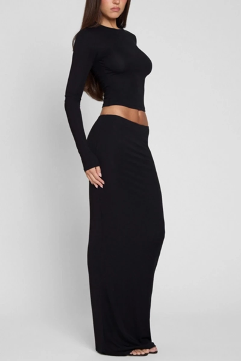 LEAU Everyday Jersey Maxi Skirt