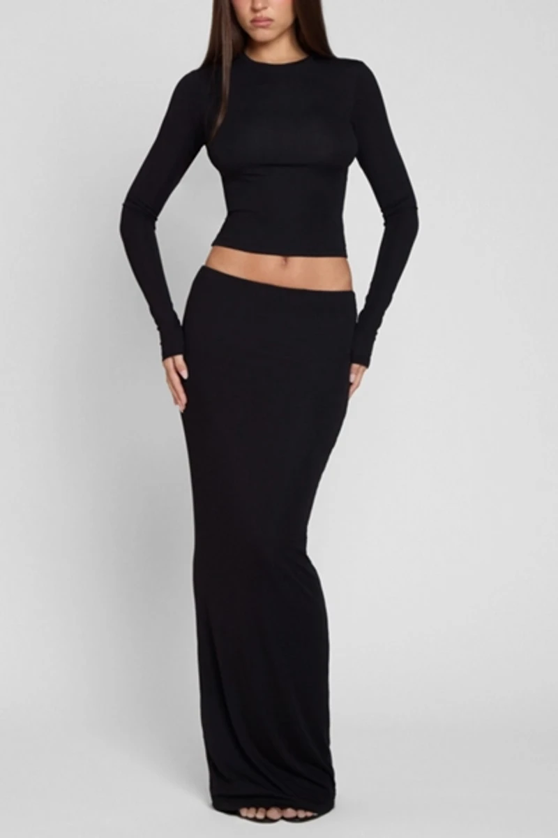 LEAU Everyday Jersey Maxi Skirt