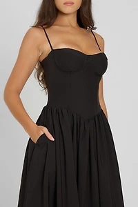 LEAU Ballerina Bustier Midi Dress