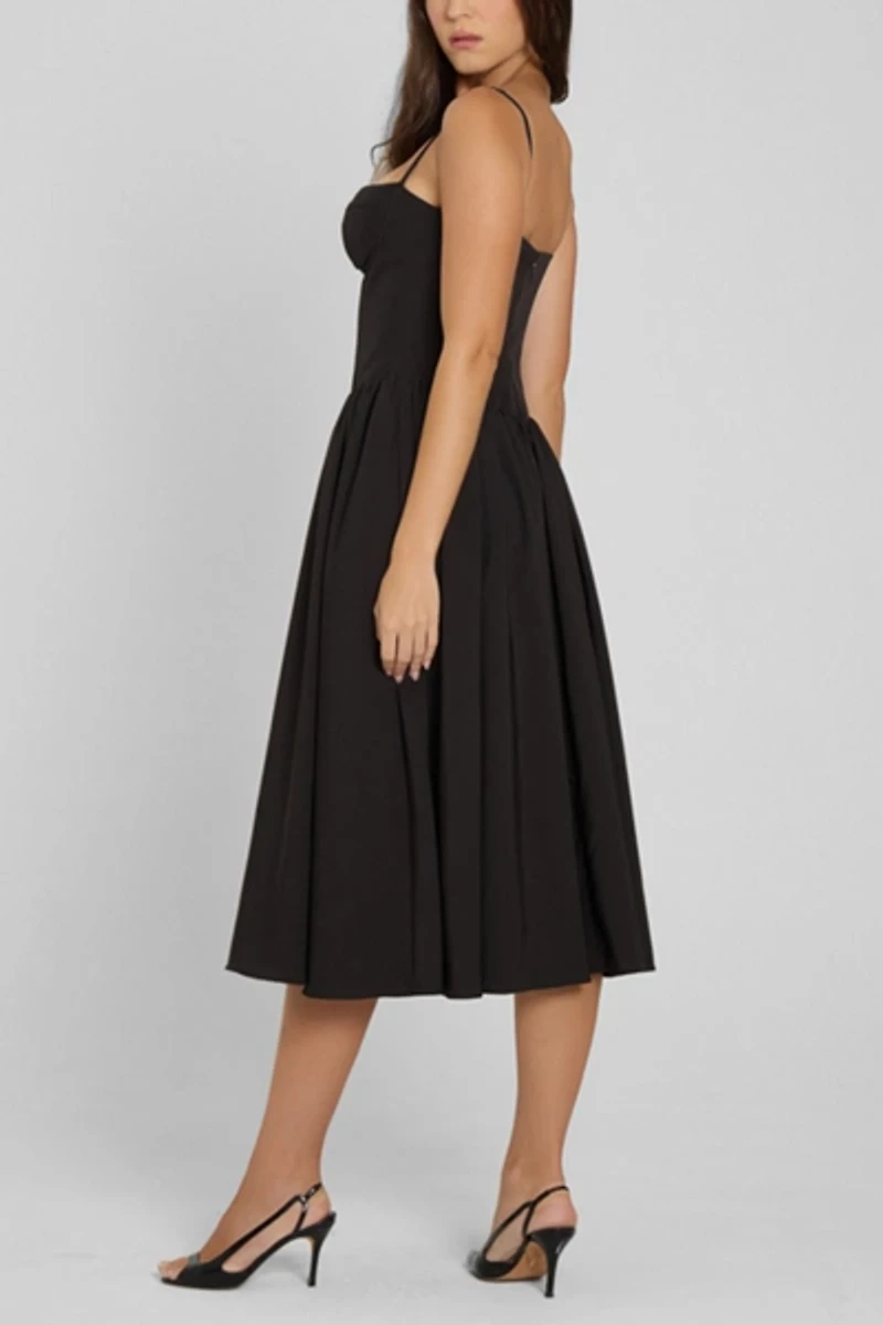 LEAU Ballerina Bustier Midi Dress