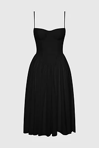 LEAU Ballerina Bustier Midi Dress
