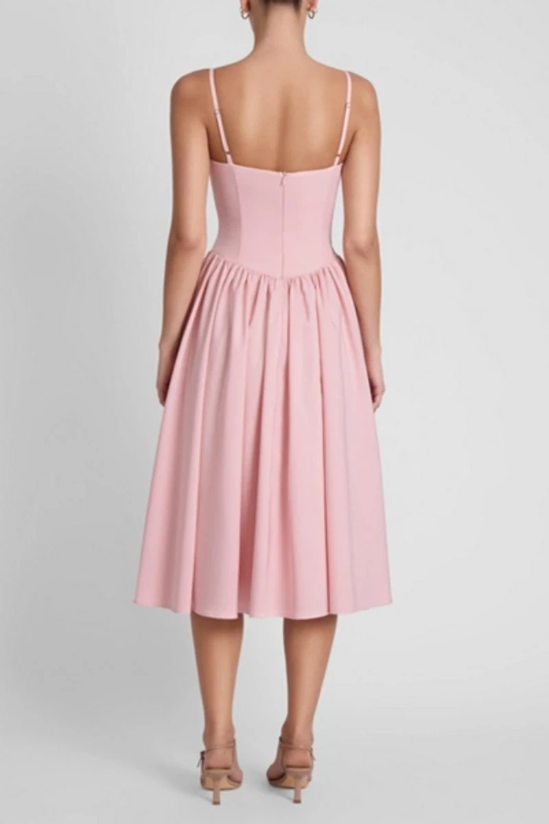 LEAU Ballerina Bustier Midi Dress