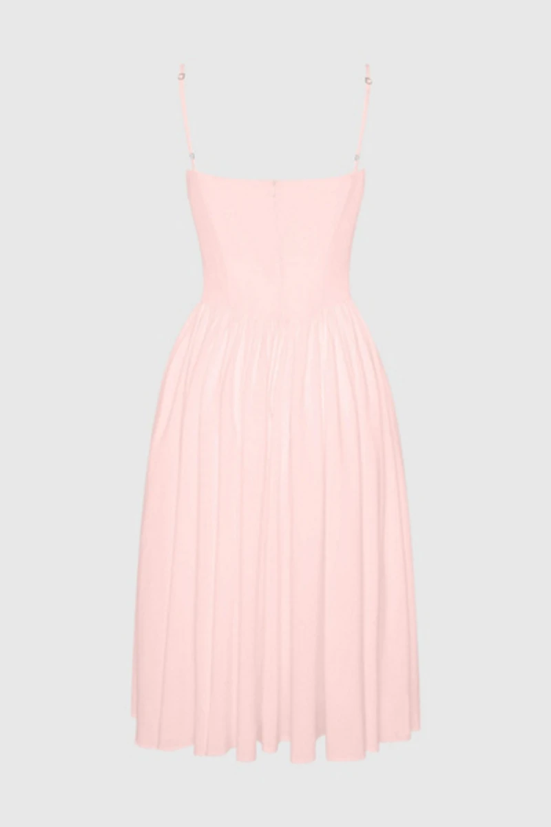 LEAU Ballerina Bustier Midi Dress
