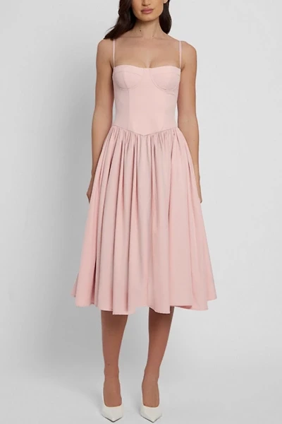 LEAU Ballerina Bustier Midi Dress