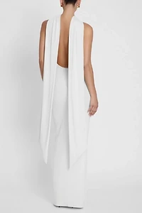 LEAU Alaia Drape Maxi Dress