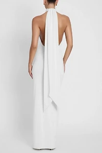 LEAU Alaia Drape Maxi Dress