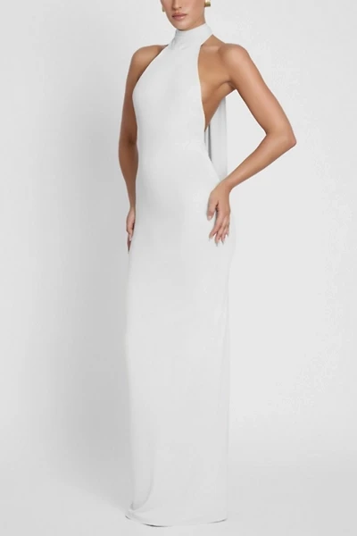 LEAU Alaia Drape Maxi Dress