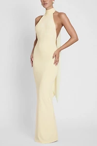 LEAU Alaia Drape Maxi Dress