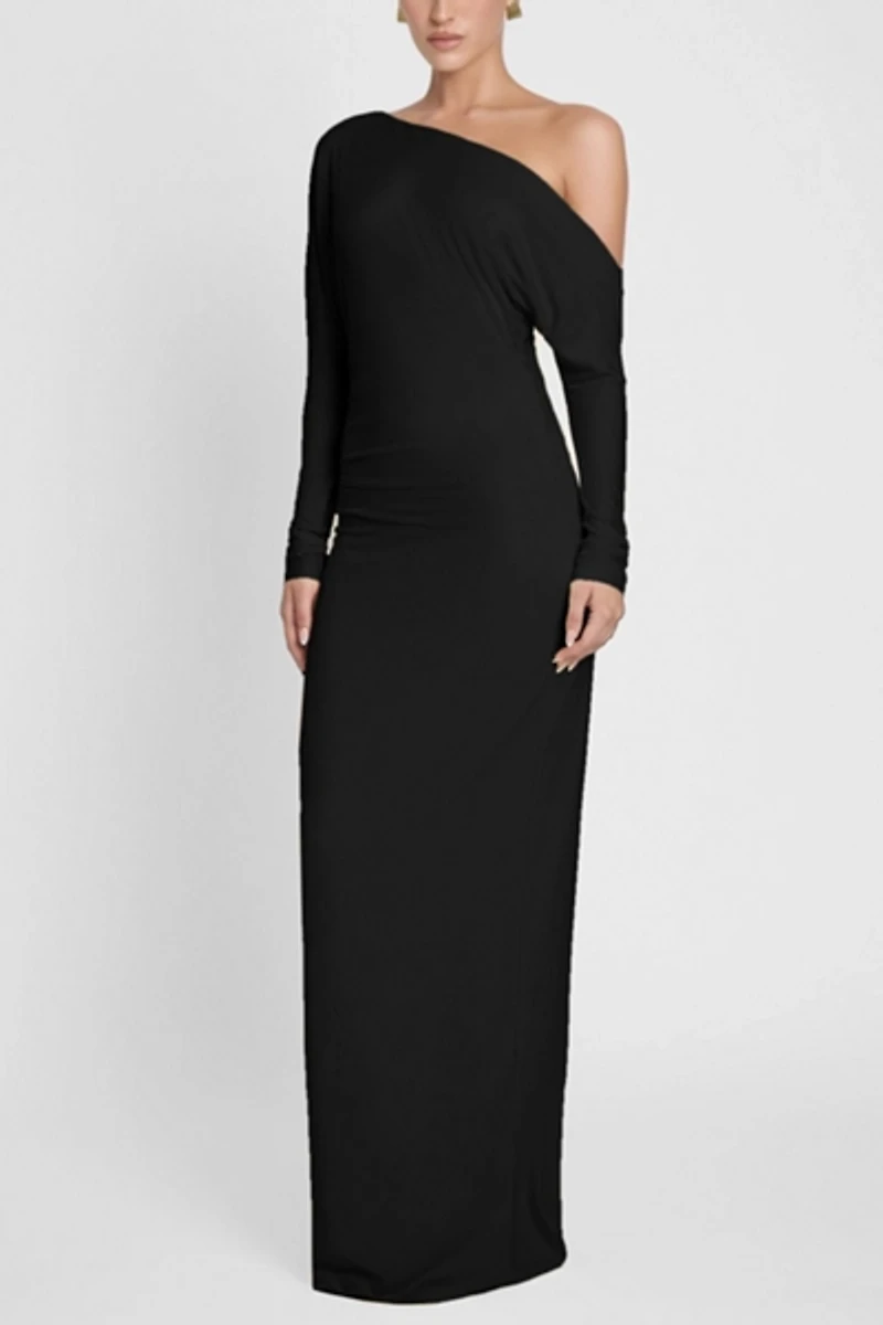 LEAU Sola Slouchy Jersey Maxi Dress
