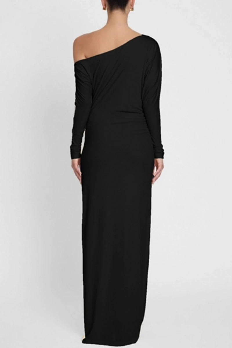 LEAU Sola Slouchy Jersey Maxi Dress