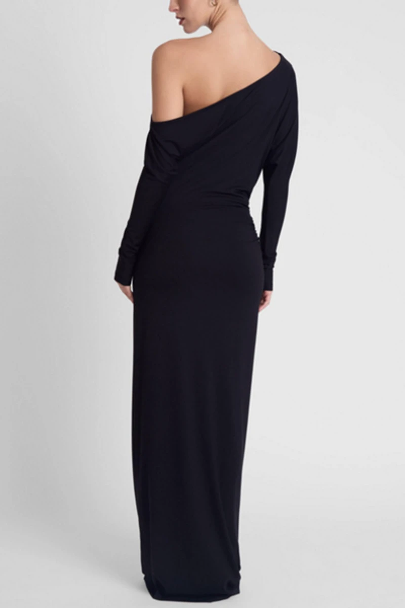 LEAU Sola Slouchy Jersey Maxi Dress