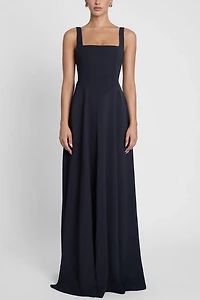 LEAU Siren Square Neck Corset Maxi Dress