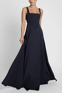 LEAU Siren Square Neck Corset Maxi Dress
