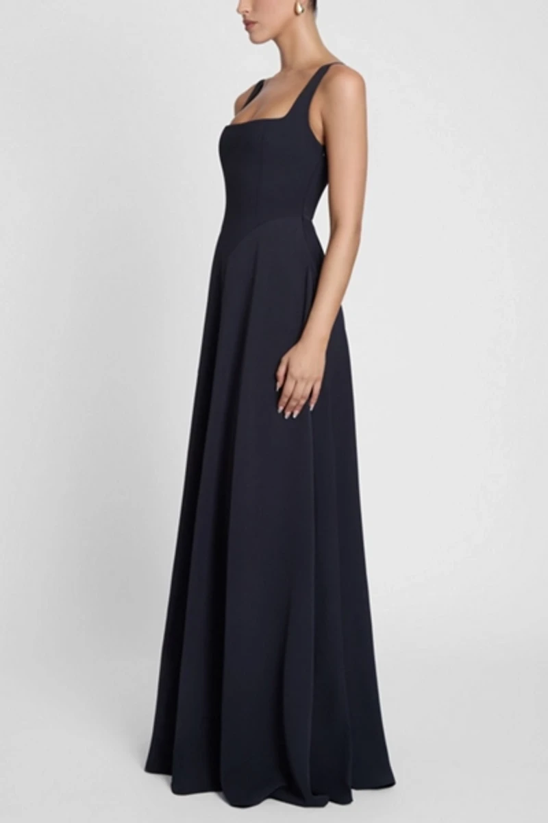LEAU Siren Square Neck Corset Maxi Dress