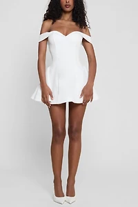 LEAU Raquel Babydoll Corset Mini Dress