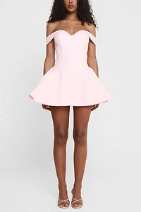 LEAU Raquel Babydoll Corset Mini Dress