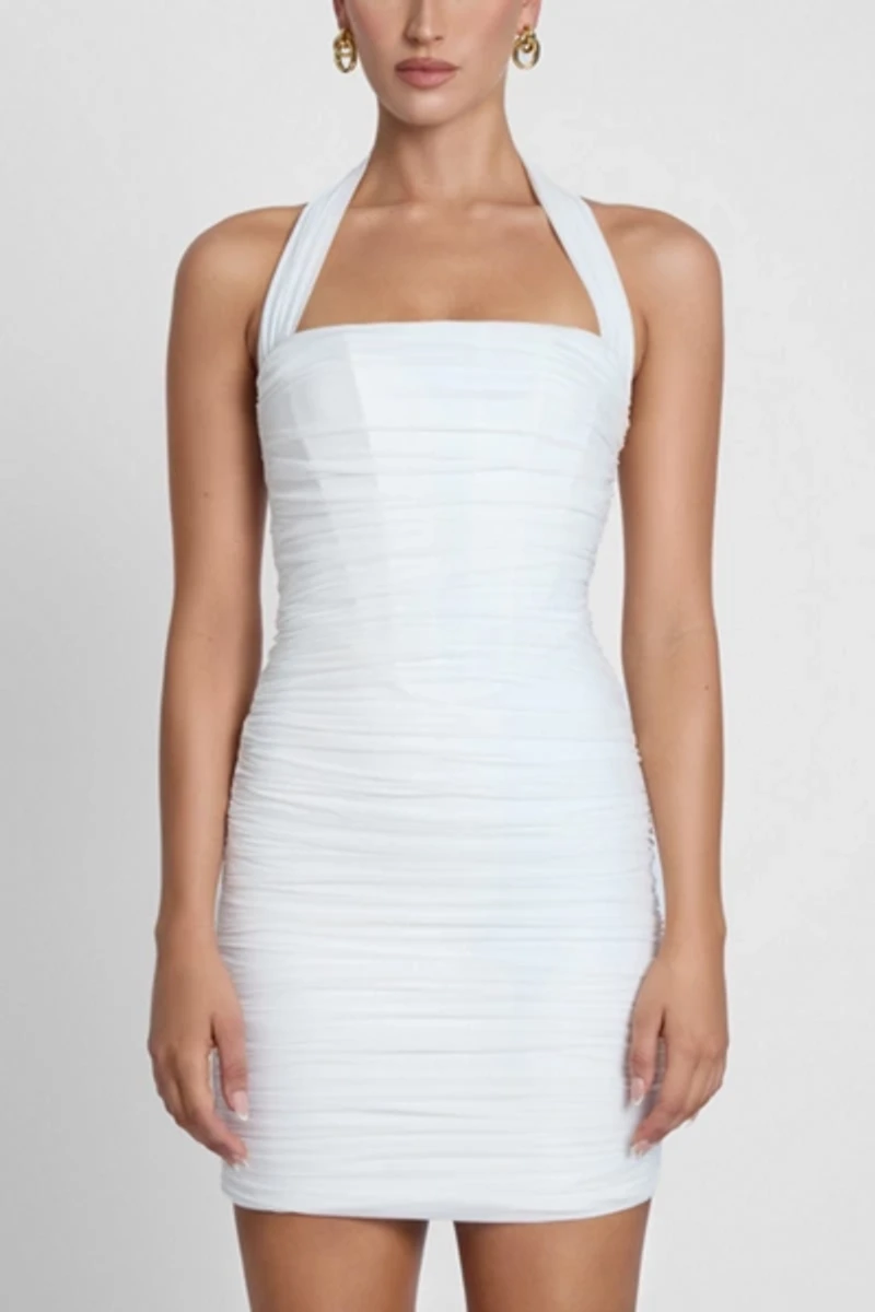 LEAU Toulouse Halter Corset Mini Dress