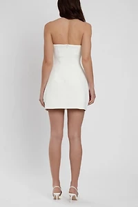 LEAU Solene Strapless Pocket Mini Dress