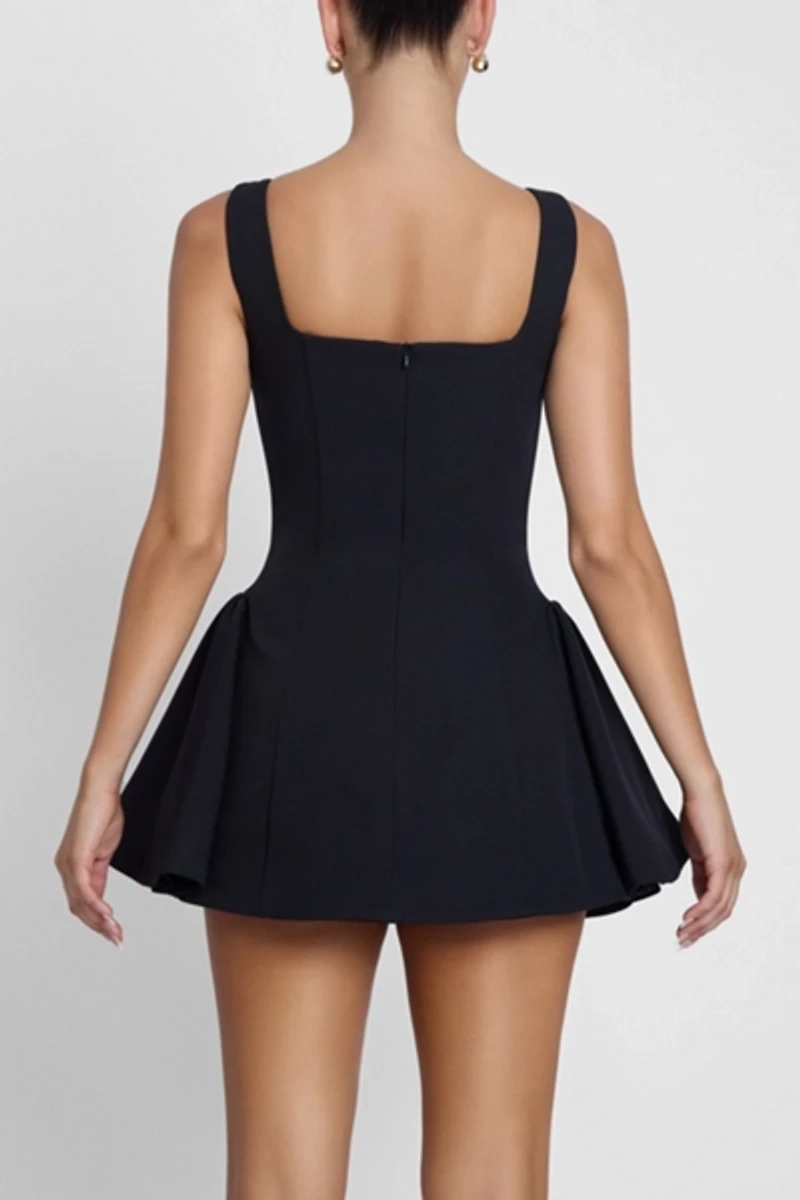 LEAU Ysabelle Babydoll Corset Mini Dress