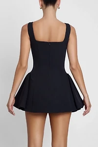 LEAU Ysabelle Babydoll Corset Mini Dress