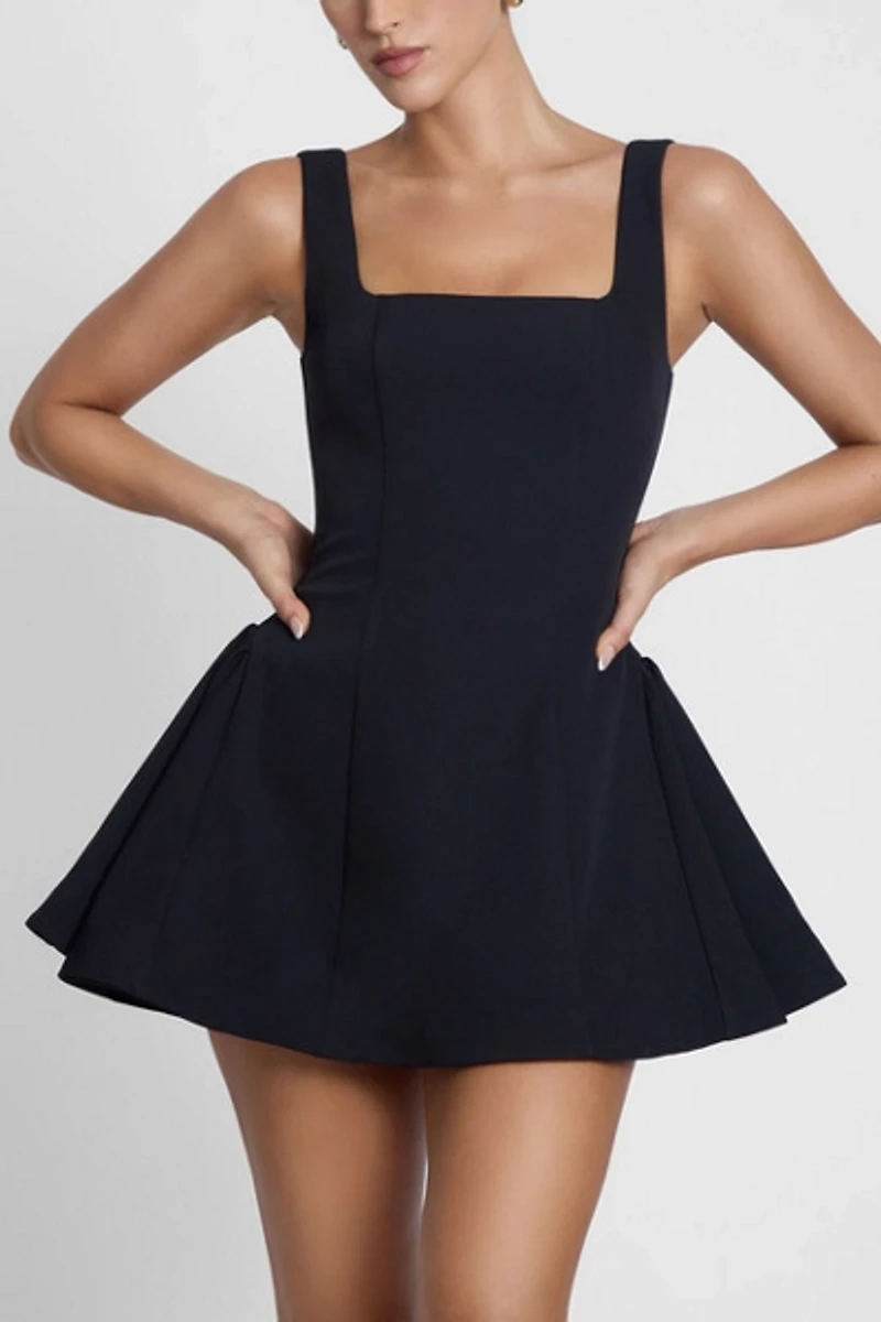 LEAU Ysabelle Babydoll Corset Mini Dress