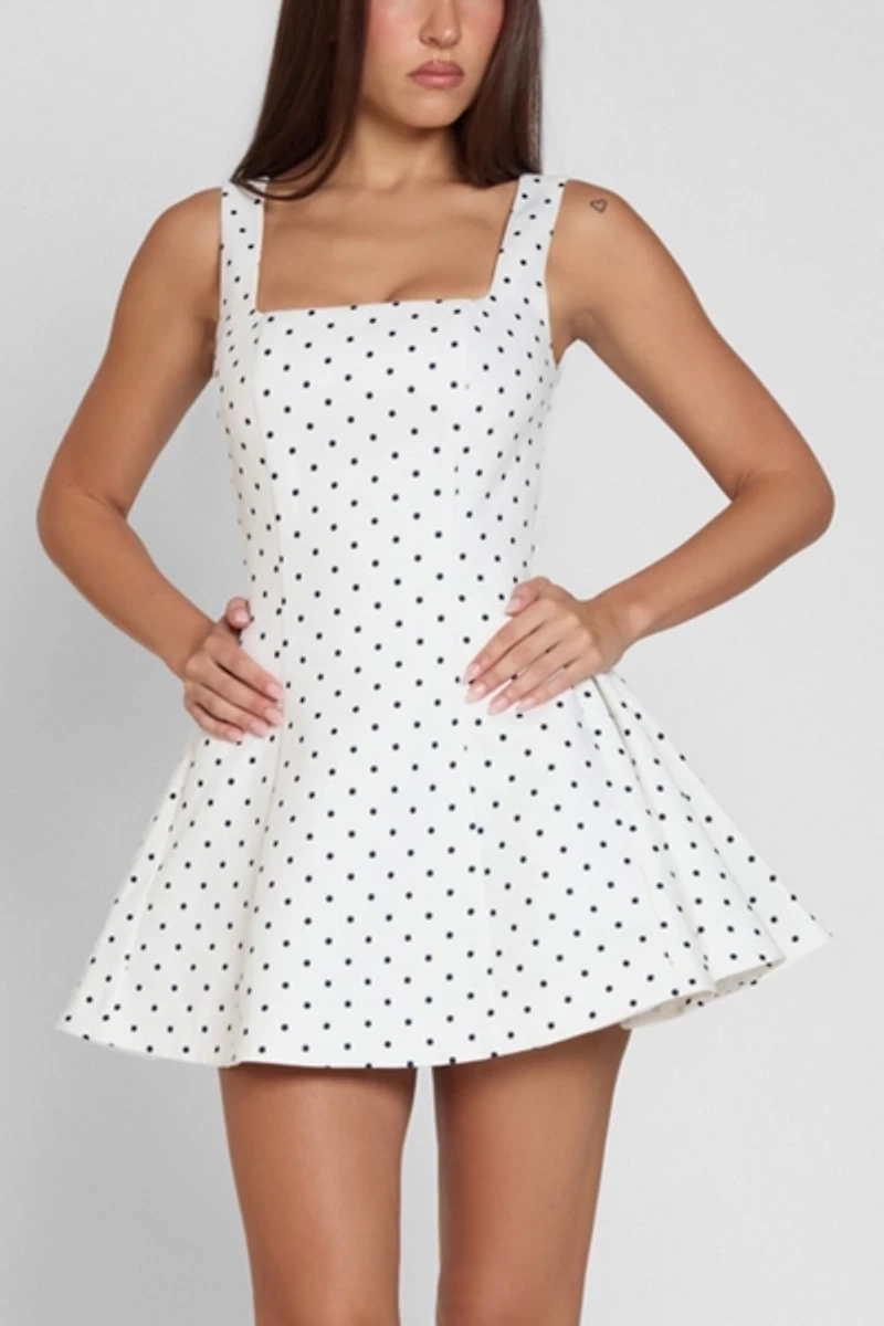 LEAU Ysabelle Babydoll Corset Mini Dress