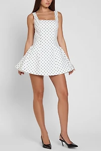 LEAU Ysabelle Babydoll Corset Mini Dress