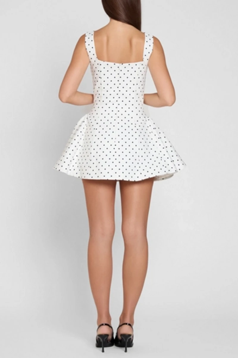 LEAU Ysabelle Babydoll Corset Mini Dress