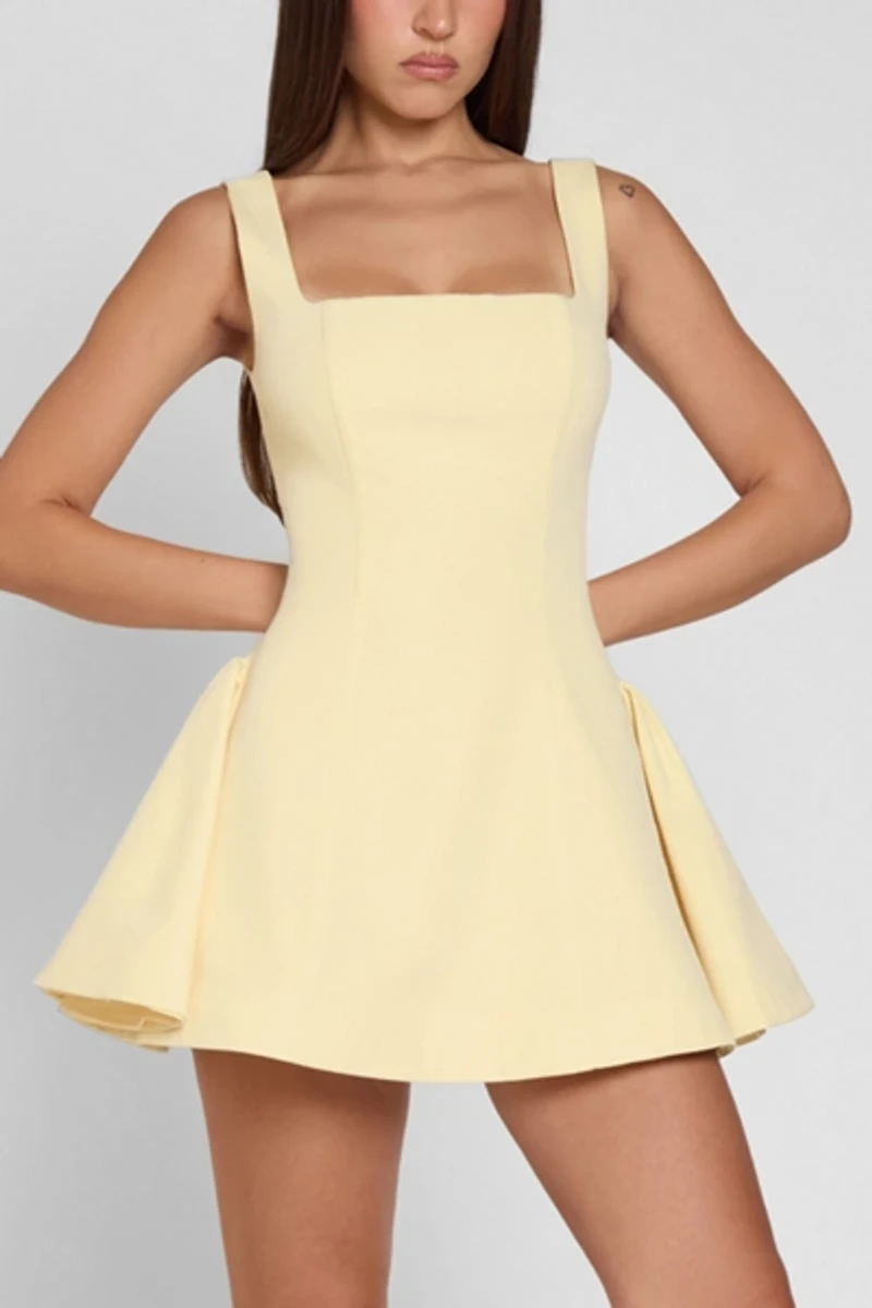 LEAU Ysabelle Babydoll Corset Mini Dress