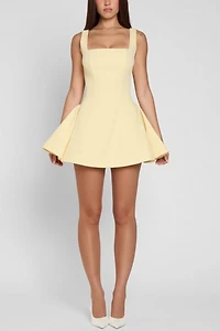 LEAU Ysabelle Babydoll Corset Mini Dress