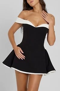 LEAU Ramona Babydoll Corset Mini Dress