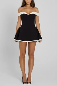 LEAU Ramona Babydoll Corset Mini Dress