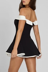 LEAU Ramona Babydoll Corset Mini Dress