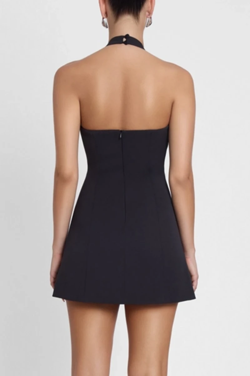 LEAU Hera Halter Mini Dress