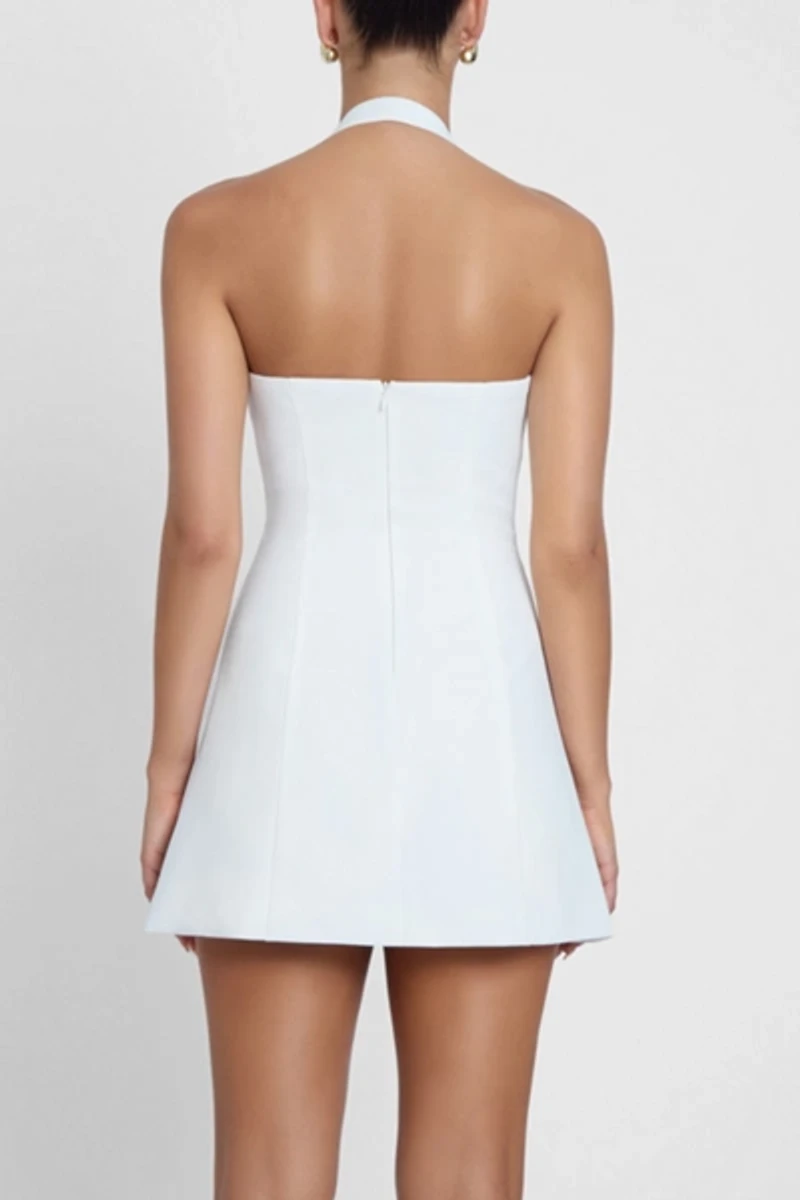 LEAU Hera Halter Mini Dress