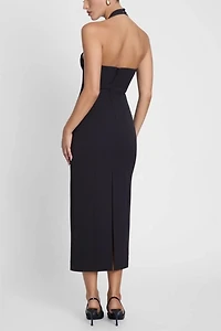 LEAU Helena Halter Midi Dress