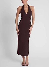 LEAU Helena Halter Midi Dress