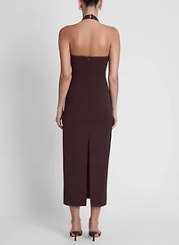 LEAU Helena Halter Midi Dress