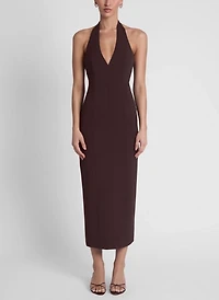 LEAU Helena Halter Midi Dress
