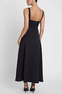 LEAU Serenity Square Neck Corset Midi Dress