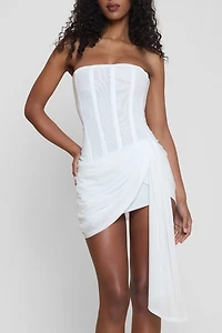 LEAU Mira Mesh Corset Dress