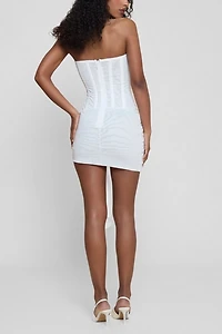 LEAU Mira Mesh Corset Dress